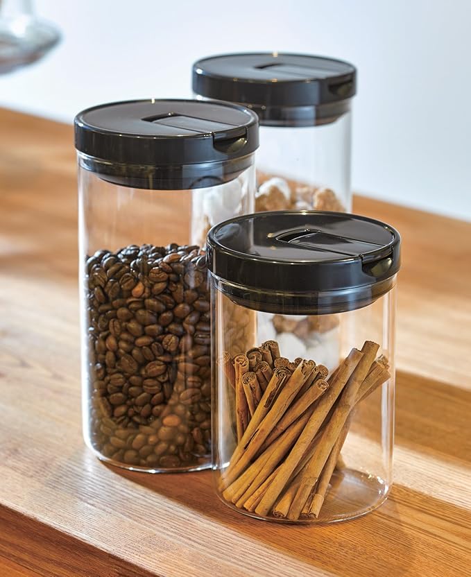 Hario Glass Canister, 800ml, Red