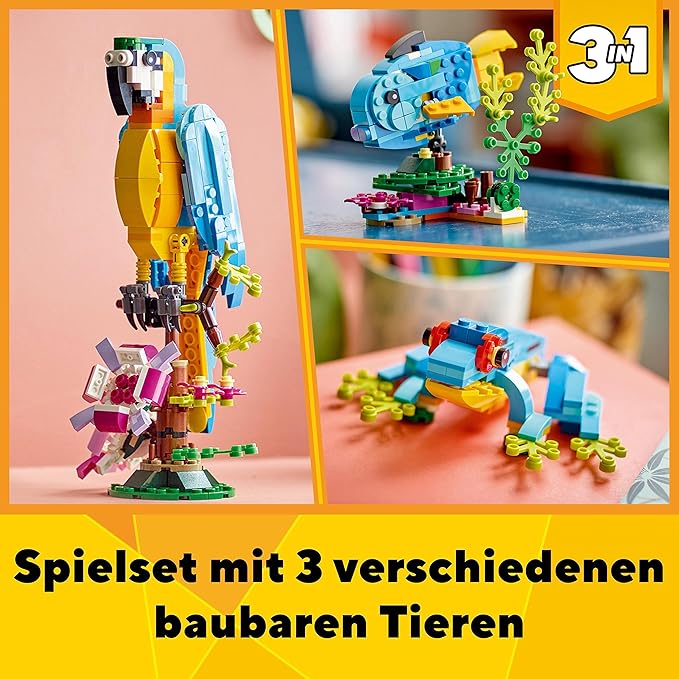 LEGO Creator Exotic Parrot 31136 Building Toy Set (253 Pieces)