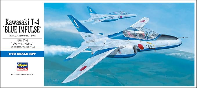 Hasegawa 1/72 Japan Air Self-Defense Force Kawasaki T-4 Blue Impulse 2002 Plastic Model D11