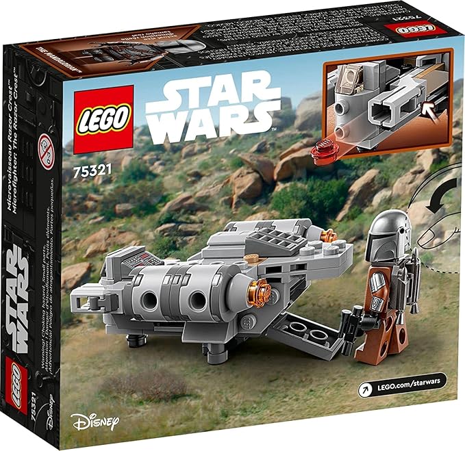 LEGO Jaiman Toys Lego 75321 Star Wars The Razor Crest Micro fighter Toy Building Kit For Kids Aged 6 And Up; Quick-Build, Stud-Shooting Star Wars: The Mandalorian Gunship For...