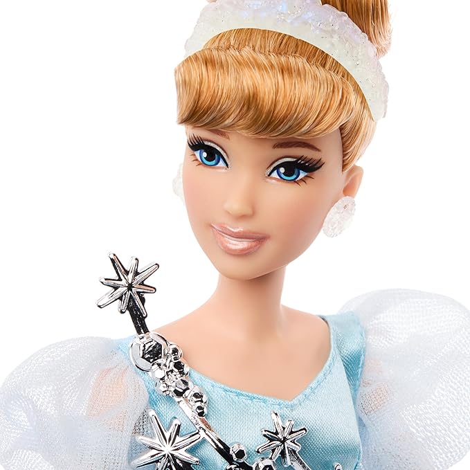 Mattel HLX60 Disney Princess Cinderella Platinum Doll 100th Anniversary Celebration