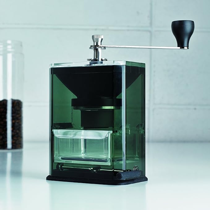 Hario Acrylic Ceramic Coffee Mill Manual Grinder, 40g