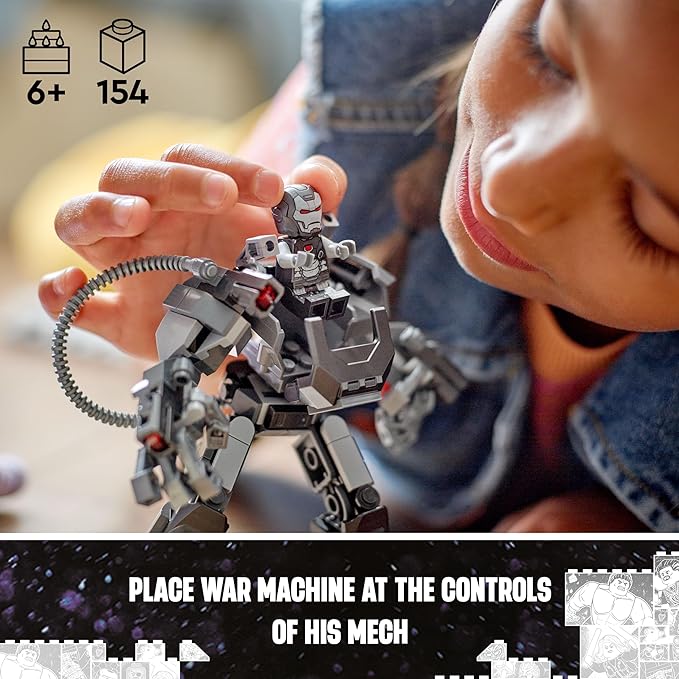 LEGO Marvel War Machine Mech Armor Building Toy 76277 (154 Pieces)