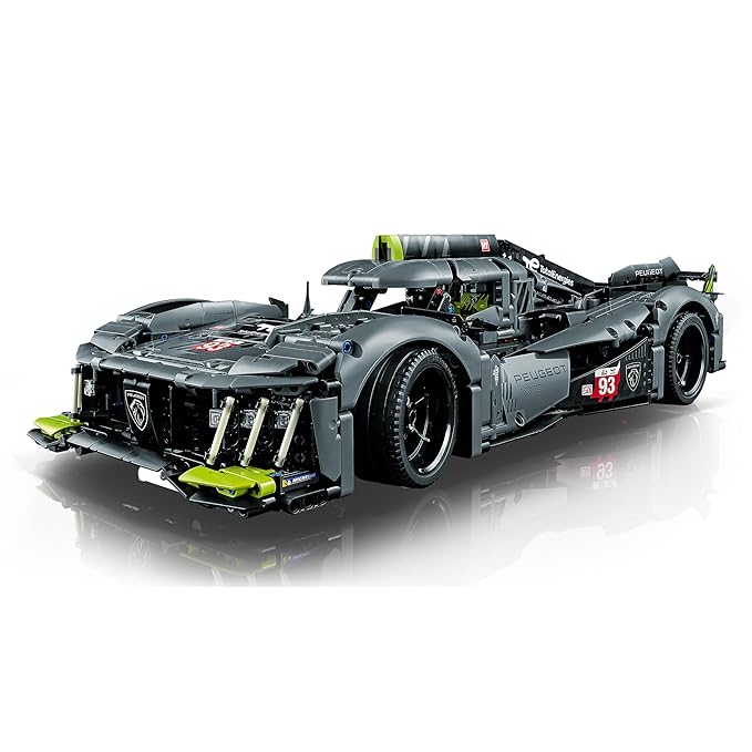 LEGO Technic Peugeot 9X8 24H Le Mans Hybrid Hypercar 42156 Building Kit (1,775 Pieces),Multicolor