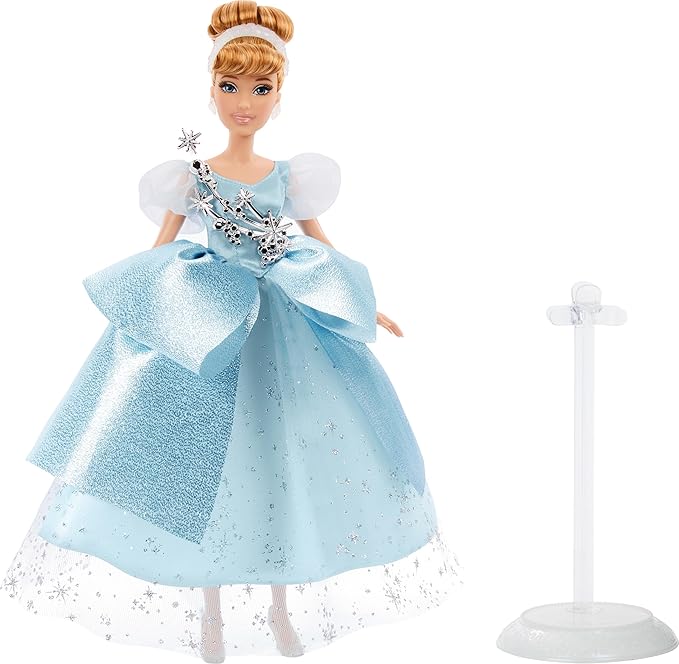 Mattel HLX60 Disney Princess Cinderella Platinum Doll 100th Anniversary Celebration
