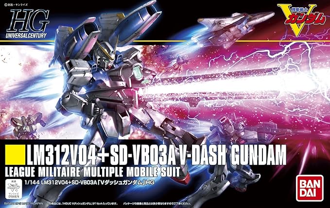 Bandai Hobby HGUC V Dash Gundam 'Victory Gundam' Model Kit (1/144 Scale)
