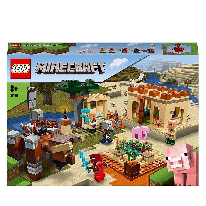 LEGO Minecraft The Illager Raid 21160 Boys, Girls, Ages 8 and Up