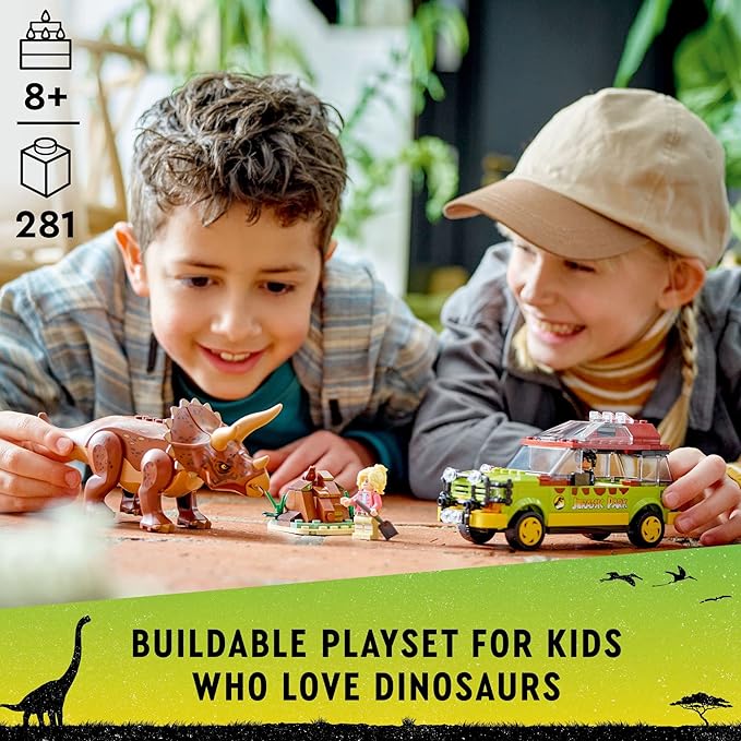 LEGO Jurassic World 76959 Triceratops Research (281 Pieces)