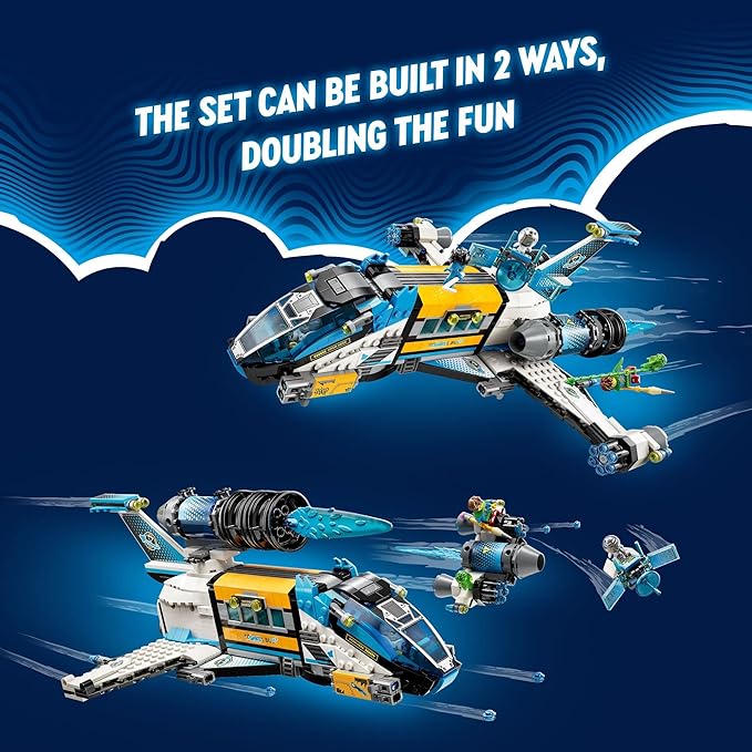 LEGO 71460 DREAMZzz Mr. Oz Space Bus 2 Way Buildable Spaceship Toy with Mateo Z-Blob & Logan Creative Adventure Toys Gift for Kids Boys Girls
