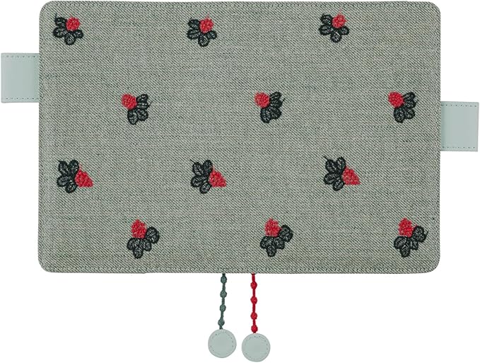 Hobonichi Notebook Original (A6) Size Notebook Cover Mina Perhonen/light berry (green)