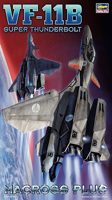 Hasegawa Macross Plus VF-11B Super Thunderbolt 1/72 scale plastic model 23 gray
