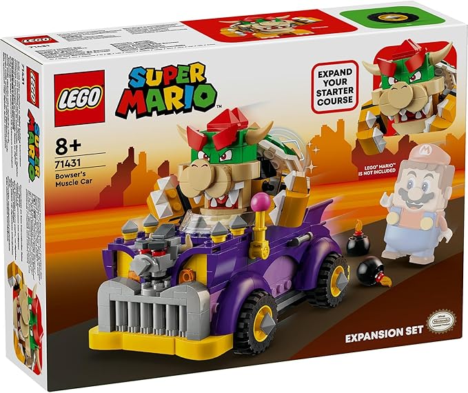 LEGO 71431 Super Mario Bowser Highway Car Toy Toy Present Koopa Car, Mini Car