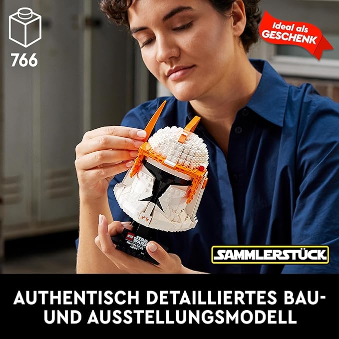 LEGO Star Wars Clone Commander Cody Helmet 75350 Building Kit (776 Pieces),Multicolor