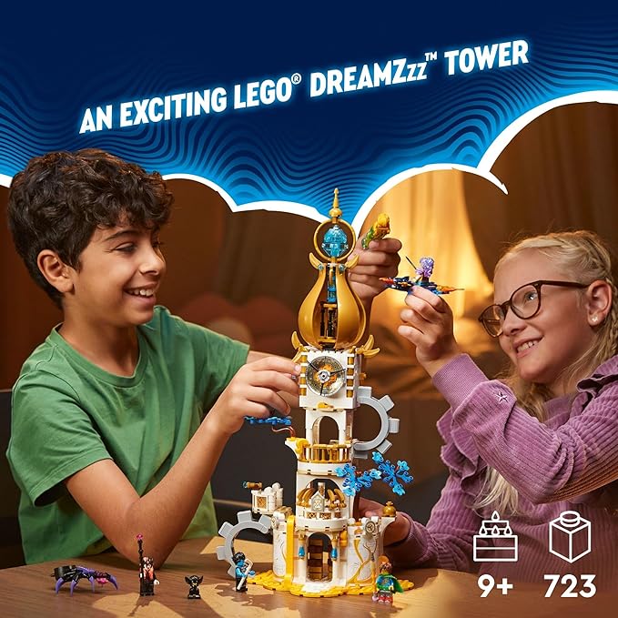 LEGO Dreams The Sandman’s Tower, Kids’ Castle Toy Playset with Toy Spider and Bird, Fantasy Gift for Girls and Boys Aged 9 and Up, 71477