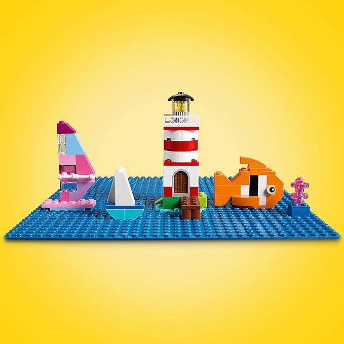 LEGO Classic Blue Baseplate 11025 Building Kit for Kids (1 Piece)