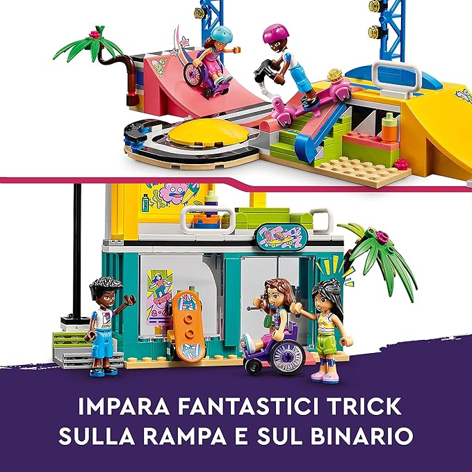 LEGO Friends Skate Park 41751 Building Toy Set (431 Pieces), Multi Color