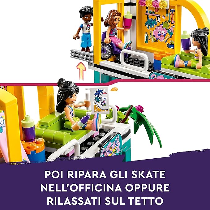 LEGO Friends Skate Park 41751 Building Toy Set (431 Pieces), Multi Color
