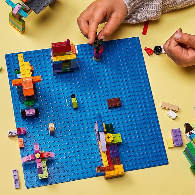 LEGO Classic Blue Baseplate 11025 Building Kit for Kids (1 Piece)