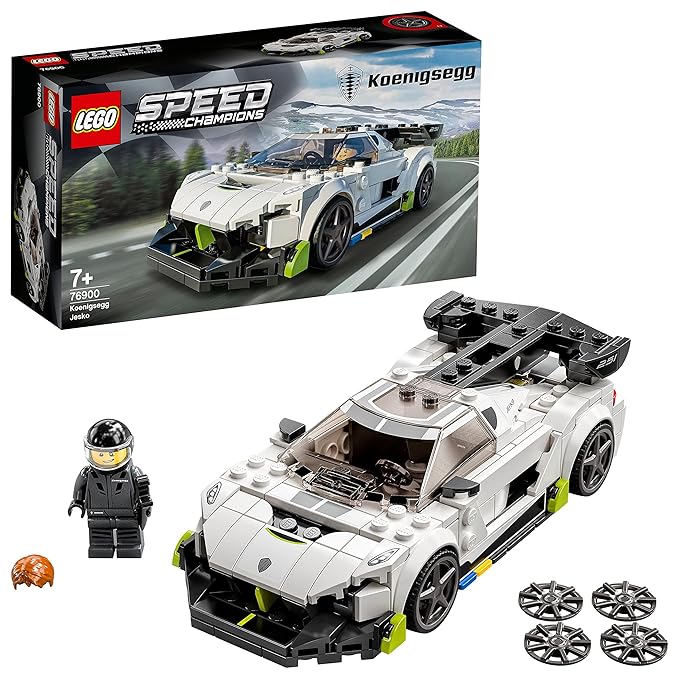 LEGO Speed Champions Koenigsegg Jesko 76900 Building Kit (280Pieces), White
