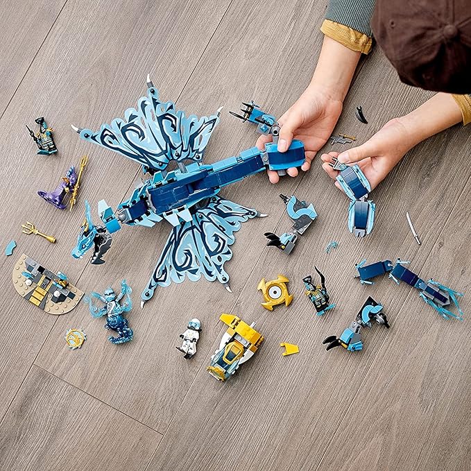 Lego 71754 Nin-Jago Water Dragon Toy, Nin-Ja Building Set For Kids 9 + Years Old With 5 Minifigures, New 2021