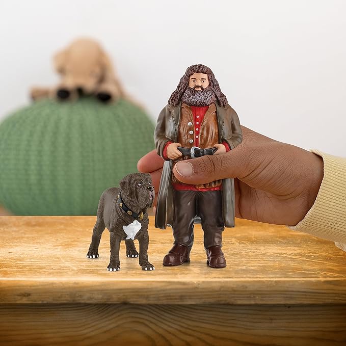 Schleich Wizarding World of Harry Potter 2-Piece Set with Hagrid & Fang Figurines for Kids Ages 6+