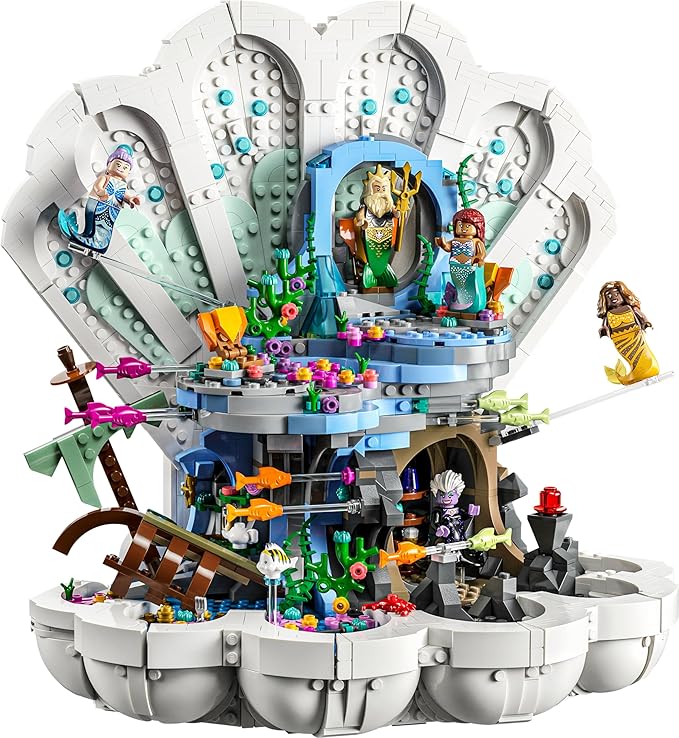 LEGO Disney The Little Mermaid Royal Clamshell 43225 Building Set (1,808 Pieces),Multicolor