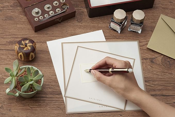Sailor Fountain Pen, Four Seasons Woven Watersurface Frost Night Fine Point 11-0558-204 (Cherry blossoms at night)