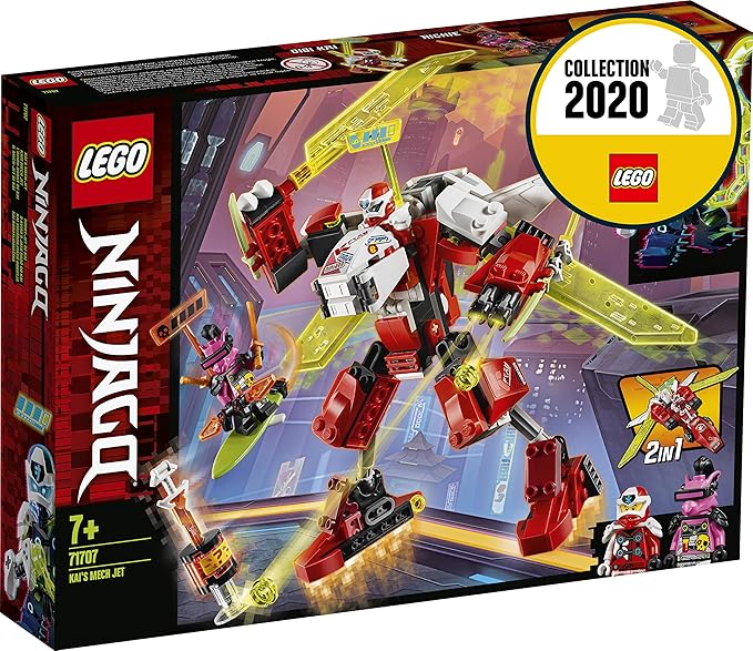 LEGO 71707 Kai's Mech Jet Team Building Skills,Multicolor, 217 Pcs