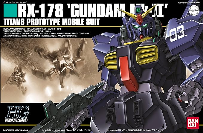 Bandai RX-178 Gundam Mk-II Titans HGUC 1/144 Scale