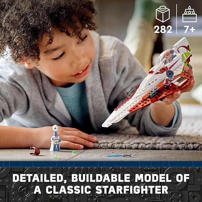 LEGO Star Wars OBI-Wan Kenobi’s Jedi Starfighter 75333 Building Kit (282 Pieces)