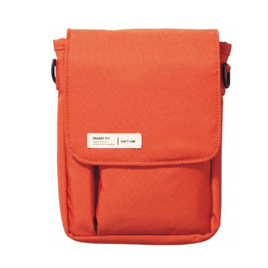 Lihit Lab Smart Fit A7574-4 Carrying Pouch, 5.8 x 4.1 inches (A6 / 148 x 105 mm), Orange