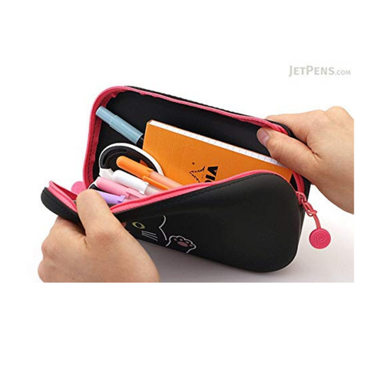 Lihit Lab Smart Fit PuniLabo Zipper Pouch - (BLACK CAT)