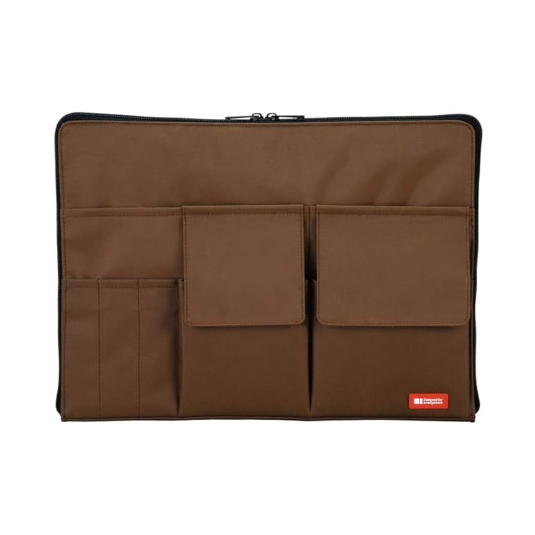 Lihit Lab A7554-9 Bag-in-Bag A4, Brown