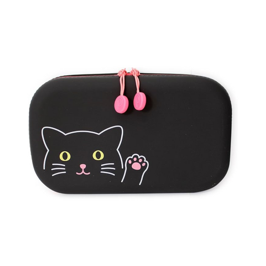 Lihit Lab Fastener Pouch Punilabo A7716-3 Kuroneko