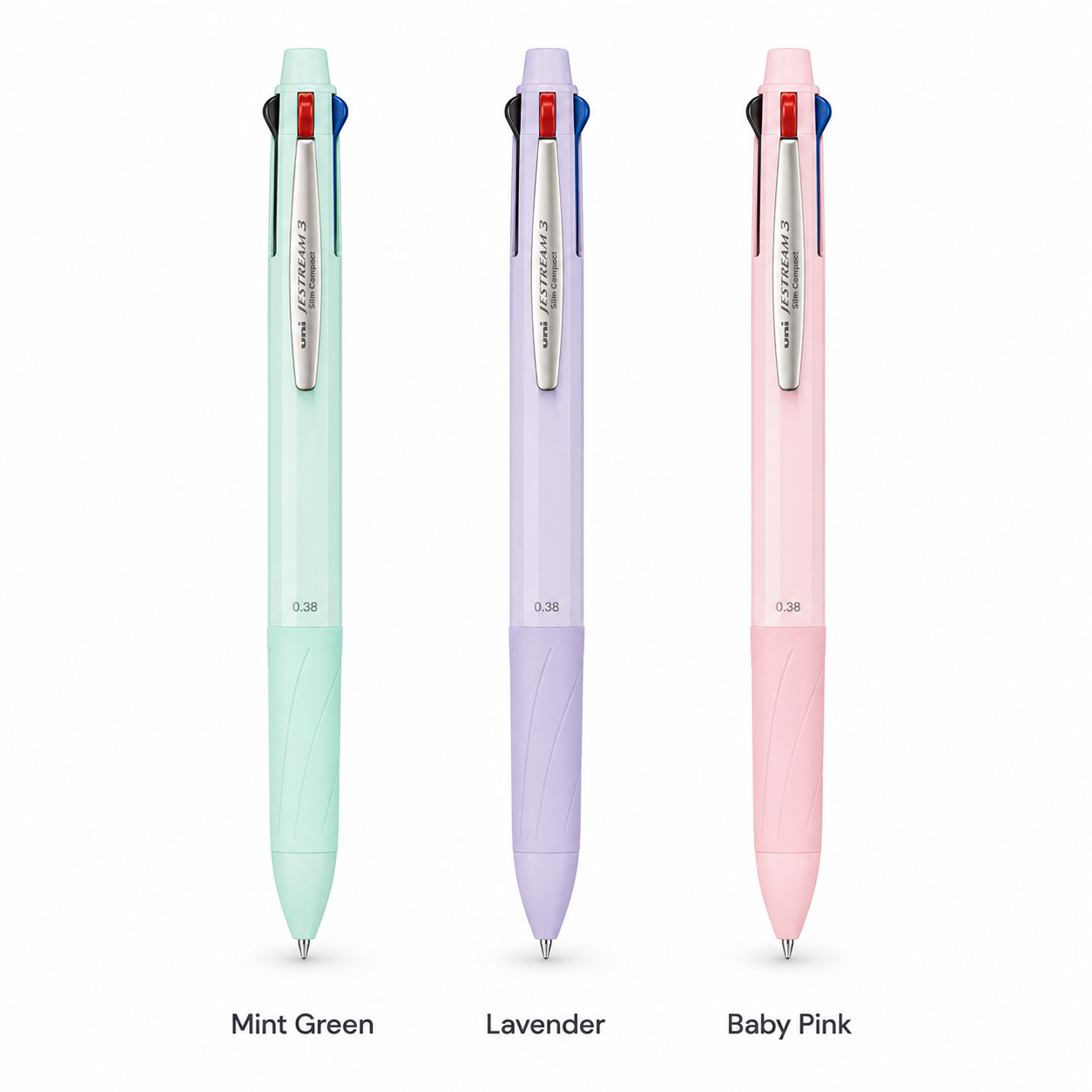Uni Jetstream Slim Compact 3-Colour Ballpoint Pen – 0.38 mm