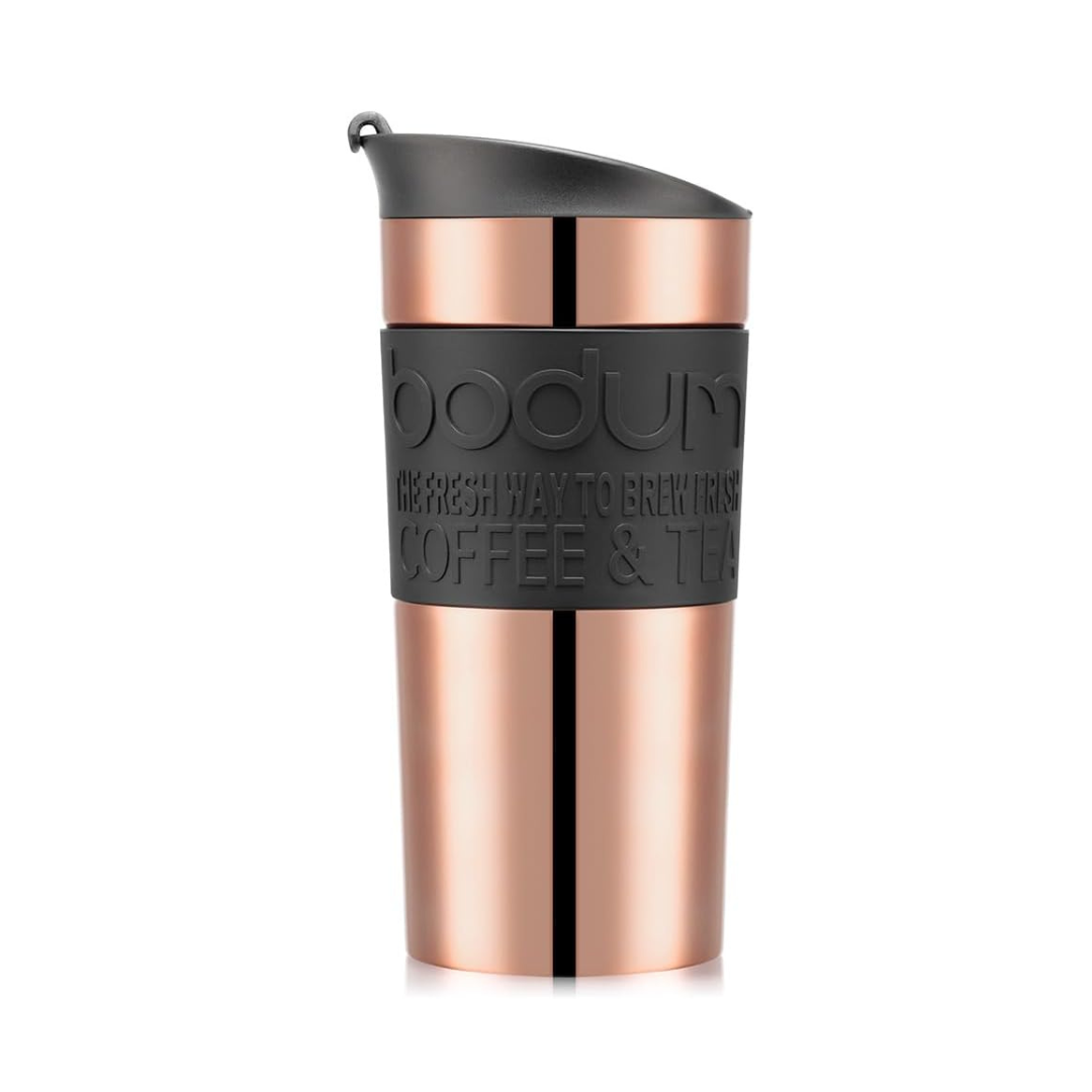 BODUM Tumbler Water Bottle Travel Mug 350ml Black Stainless Steel
