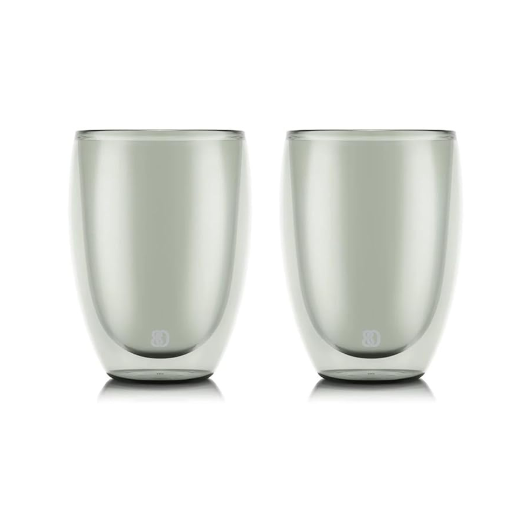 Bodum 4559-570-80 Bodum Glass Cup Tumbler Pavina Double Wall Glass, 11.8 fl oz (350 ml)