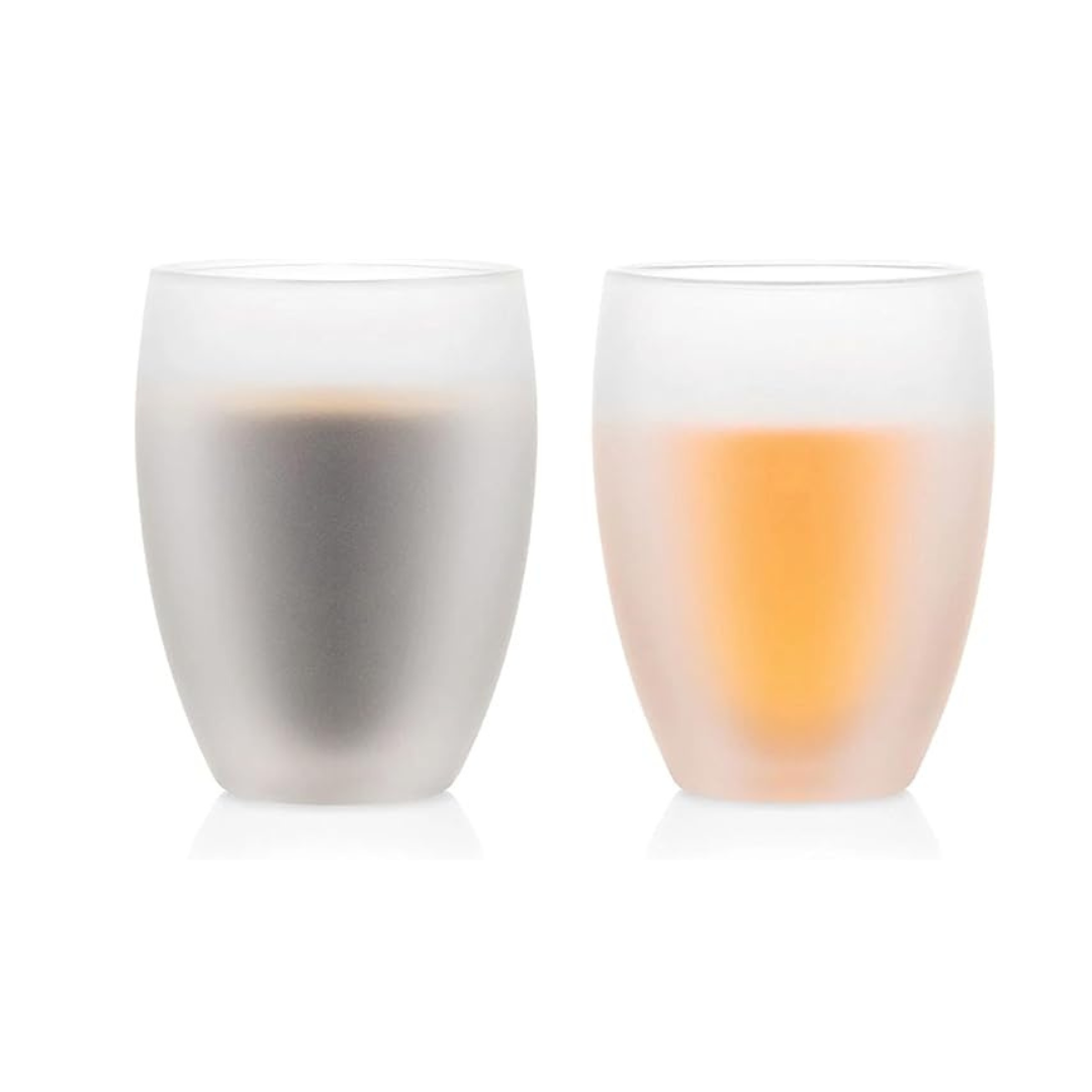Bodum 4559-570-80 Bodum Glass Cup Tumbler Pavina Double Wall Glass, 11.8 fl oz (350 ml)