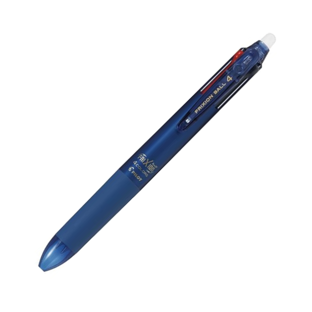 Pilot PLKFB80UF-GRS Gel Ink Erasable 4 Color Ballpoint Pen, Frixion Ball 4, 0.38, Gradient Silver