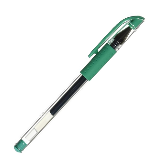 Uni Mitsubishi Pencil Uni-Ball Signo Gel Ballpoint Pen, Ultra Fine 0.38 mm Ball, UM-151, Black 24, Emerald