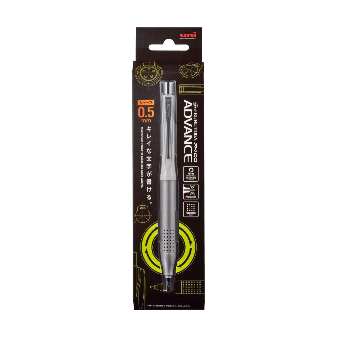 Uni Mitsubishi Pencil M510301P.1 Kuru Toga Mechanical Pencil, 0.5 Advanced Upgrade Model, White