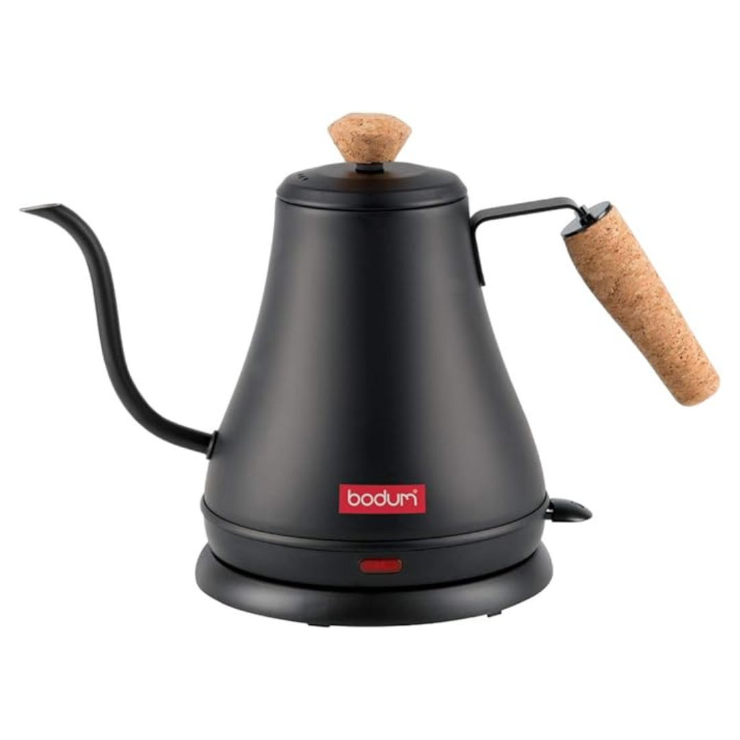 BODUM 11883-259JP Melior Electric Kettle, Gooseneck, Black