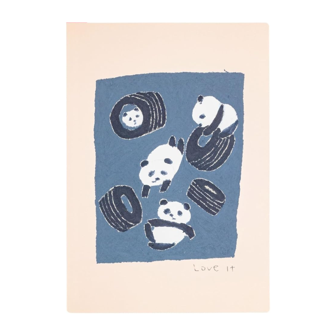 Hobonichi Kitamuragi/Almost no Hini, Love it (Panda), For Cousin Size, Notebook Accessory