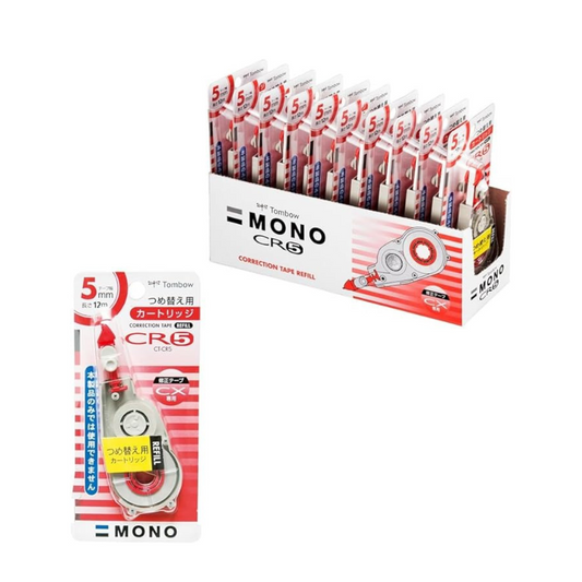 Tombow Pencil Correction Tape  Mono CX Cartridge CR5 10 Pieces CT-CR5-10P