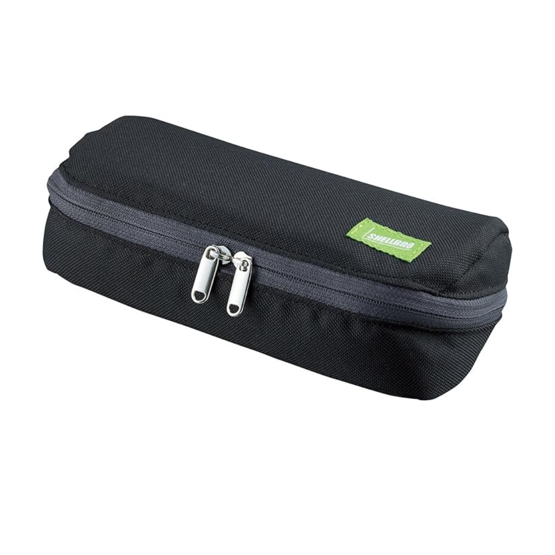 Kokuyo Pen Case Sherbro Black × Orange F - VBF 190 - 1