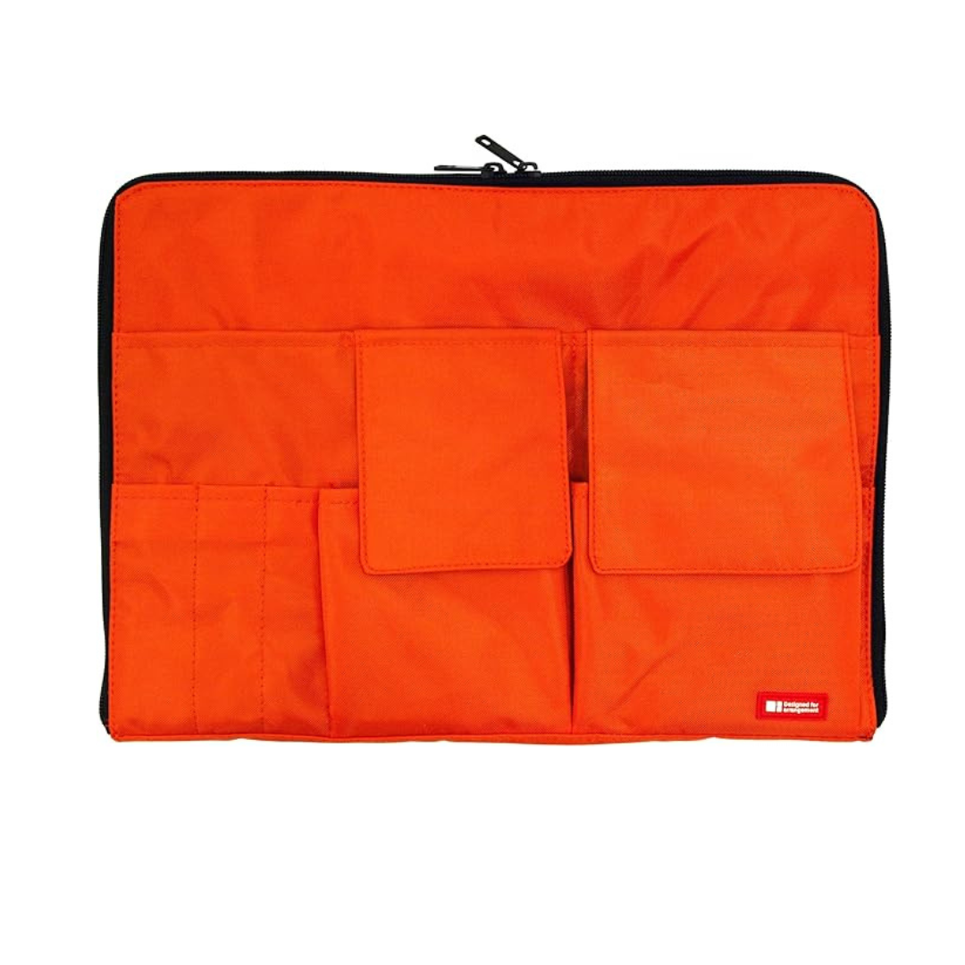 Lihit Lab A7554-4 Bag-in-Bag A4, Orange