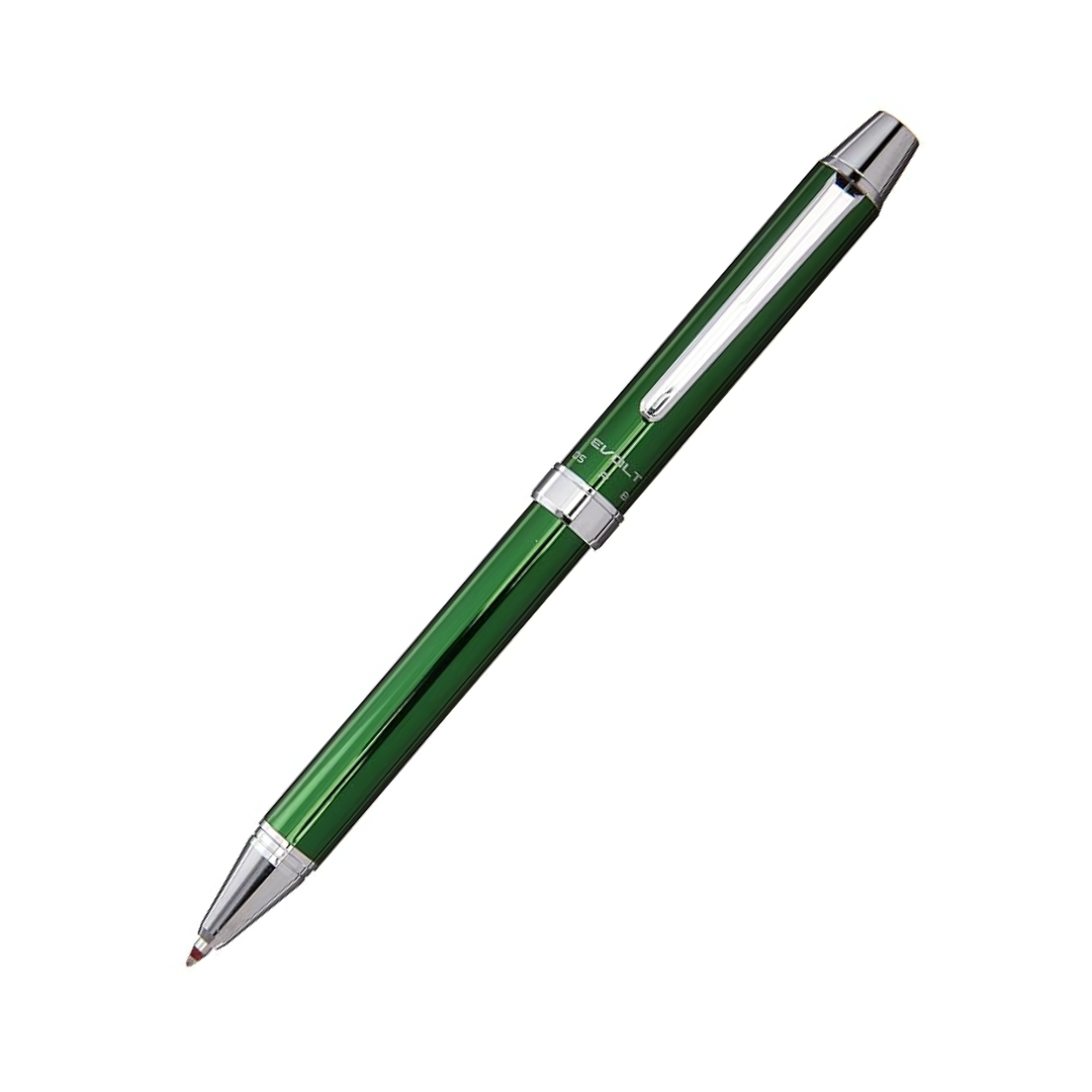 Pilot 2 +1 EVOLT 2 Color 0.7 mm Ballpoint Multi Pen 0.5 mm Mechanical Pencil, Green Body