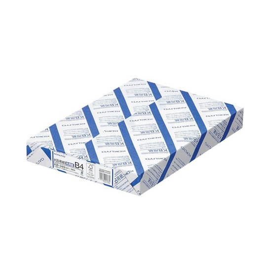 Kokuyo KB-34N Copy Paper, PPC Paper, Universal Paper, FSC Certified, 2.3 oz (64 g), 500 Sheets, B4 Size