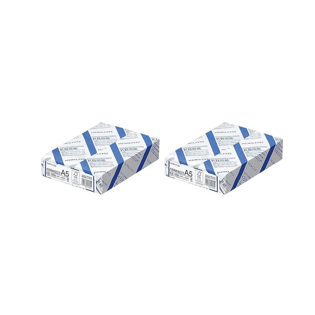 Kokuyo A5 KB-30N Copy Paper, PPC Paper, Joint Paper, FSC Certified, 64G, 500 Sheets