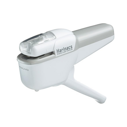 KOKUYO Harinacs Staple-less Stapler, 10-Sheet Capacity, White